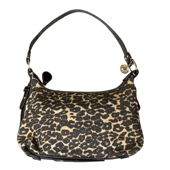 The Sak Leopard Animal Print Shoulder Zip Close Hobo Bag - Picture 1 of 14